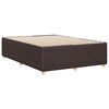 vidaXL Cadre de lit sans matelas marron fonc&eacute; 140x190 cm tissu