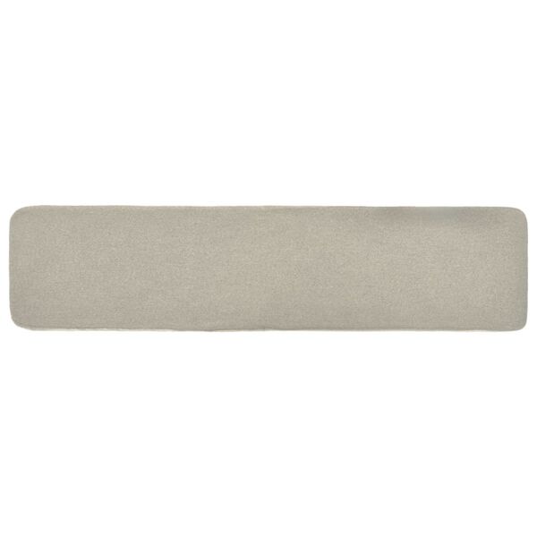 vidaXL Repose-pied Cr&egrave;me 120x28x26 cm Tissu