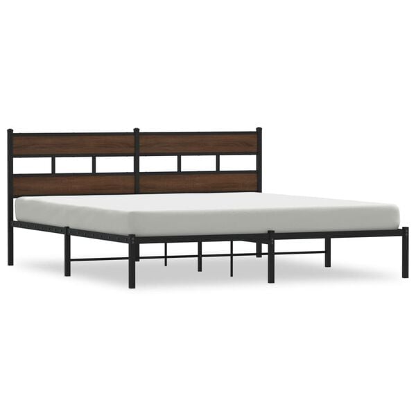 vidaXL Cadre de lit sans matelas avec t&ecirc;te de lit 183x213 cm