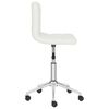 vidaXL Chaises pivotantes &agrave; manger lot de 6 blanc similicuir
