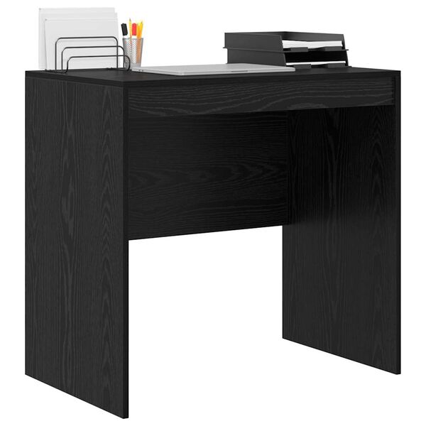 vidaXL Bureau Ch&ecirc;ne noir 80 x 50 x 76 cm