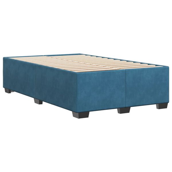 vidaXL Cadre de lit sans matelas bleu 120x200 cm velours