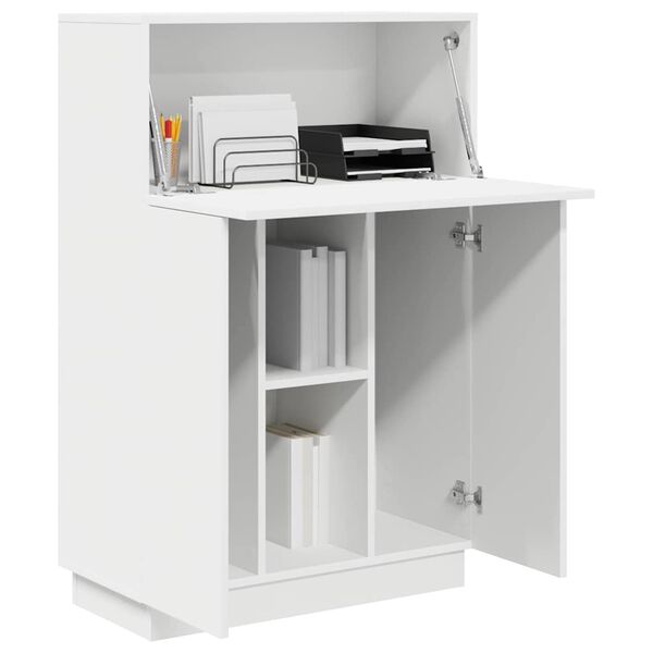 vidaXL Bureau Blanc 71.5 x 31.5 x 106.5 cm Bois d'ingénierie