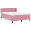 vidaXL Lit &agrave; ressorts avec matelas Rose 140 x 190 cm Velours