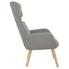 vidaXL Chaise de relaxation Gris clair Velours