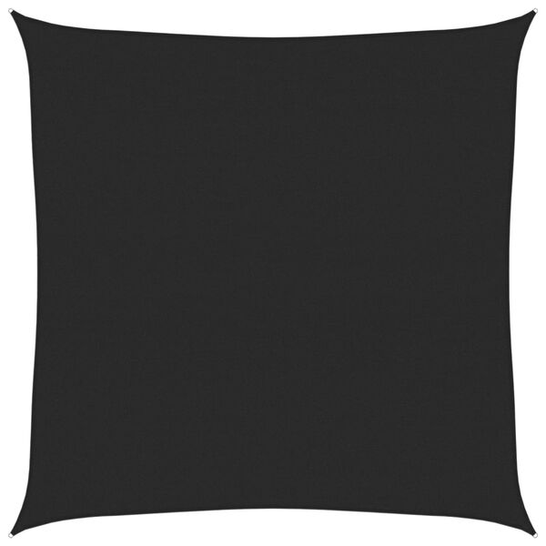 vidaXL Voile d'ombrage 160 g/m&sup2; Noir 7x7 m PEHD