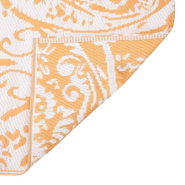 vidaXL Tapis d'extérieur ARAKIL jaune 140 x 200 cm PP