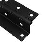 vidaXL Charni&egrave;re 2 pcs Noir 38 x 17 x 60 mm Fer