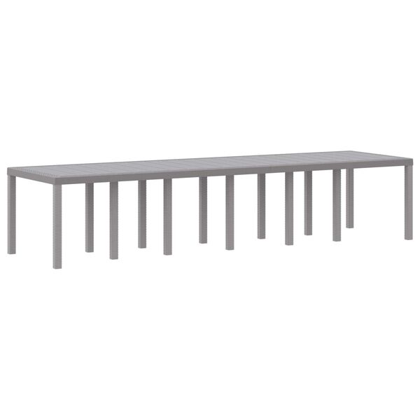 vidaXL Ensemble de salle à manger pour jardin 15 pcs Gris clair