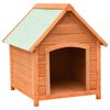 vidaXL Niche pour chiens Bois de pin et de sapin massif 72x85x82 cm