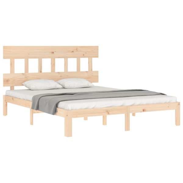 vidaXL Cadre de lit sans matelas 160x200 cm bois massif de pin