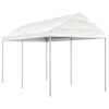 vidaXL Belv&eacute;d&egrave;re avec toit blanc 4,46x2,28x2,69 m poly&eacute;thyl&egrave;ne