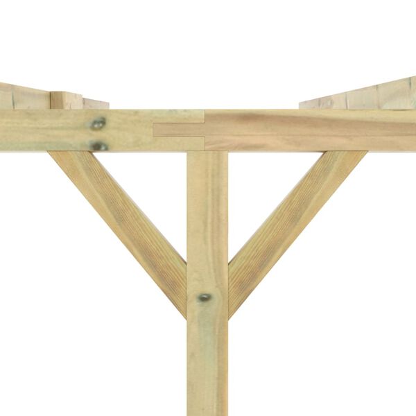 vidaXL Pergola &agrave; appentis 5 x 3 x 2,1 m Bois