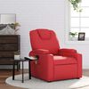 vidaXL Fauteuil de massage inclinable rouge similicuir