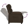 vidaXL Fauteuil inclinable Marron foncé Tissu