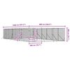 vidaXL Chenil d'ext&eacute;rieur pour chiens argent&eacute; 6x14x2 m acier galvanis&eacute;