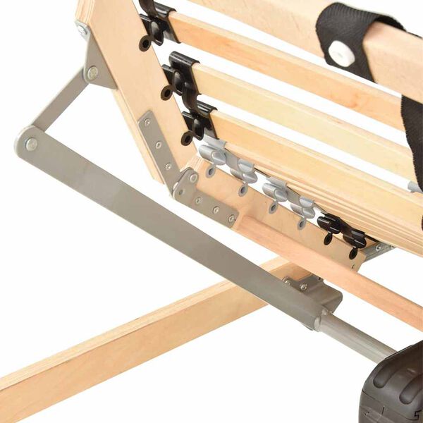 vidaXL Sommier &agrave; lattes Marron 90 x 190 cm Bois de h&ecirc;tre massif