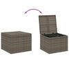 vidaXL Bo&icirc;te de rangement de jardin gris 291L r&eacute;sine tress&eacute;e