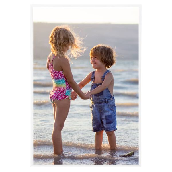 vidaXL Collage de cadres photo 3 pcs au mur table Blanc 21x29,7 cm MDF