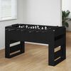 vidaXL Table de Foosball Ch&ecirc;ne Noir 146,5 x 74 x 85 cm