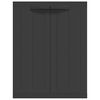 vidaXL Armoire de rangement d'ext&eacute;rieur noir 65x37x85 cm PP