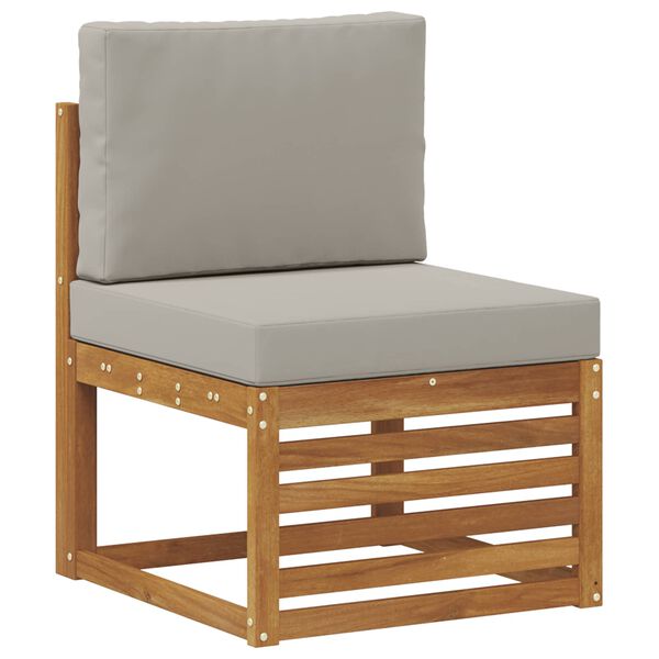 vidaXL Ensemble de canap&eacute;s d'ext&eacute;rieur 5 pcs Gris Naturel et Clair