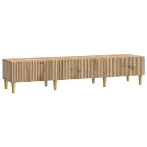 vidaXL Meuble TV 147 x 34,5 x 30 cm Ch&ecirc;ne artisanal Bois d'ing&eacute;nierie