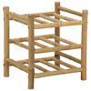 vidaXL &Eacute;tag&egrave;re &agrave; vin Naturel 32,5 x 29,5 x 36 cm Bambou