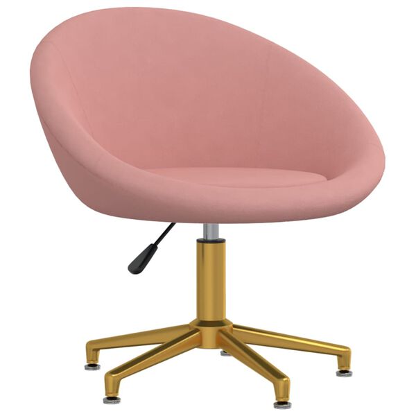 vidaXL Chaises &agrave; manger lot de 6 rose velours