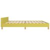 vidaXL Cadre de lit sans matelas vert 200x200 cm tissu