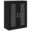 vidaXL Haut Armoire avec tiroir 2 pcs Ch&ecirc;ne noir Bois d'ing&eacute;nierie