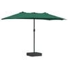 vidaXL Parasol de jardin Vert 385 x 209 x 244 cm Polyester