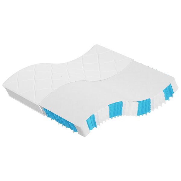 vidaXL Matelas &agrave; ressorts ensach&eacute;s duret&eacute; moyenne 200x200 cm