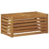 vidaXL Banc de Jardin Naturel 79 x 43 x 37 cm Bois d'Acacia Massif