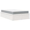 vidaXL Lit avec matelas blanc 120x190 cm bois massif de pin