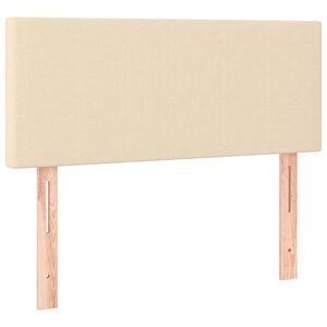 vidaXL T&ecirc;te de lit Cr&egrave;me 80x5x78/88 cm Tissu