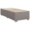vidaXL Sommier &agrave; lattes de lit avec matelas Taupe 90x190 cm Tissu