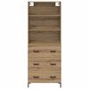 vidaXL Haut Armoire avec tiroir Ch&ecirc;ne artisanal 69,5 x 34 x 180 cm