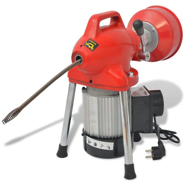 vidaXL Machine de nettoyage tuyaux 250W 12,5 m x 16 mm 4,5 m x 9,5 mm