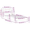 vidaXL Cadre de lit Viana sans matelas cappuccino 90x190 cm similicuir