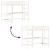 vidaXL Lit superpos&eacute; sans matelas blanc 90x190 cm bois de pin massif