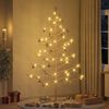 vidaXL Arbre de No&euml;l en bois Naturel 210 cm Bois massif en pin
