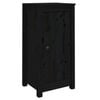 vidaXL Buffets 2 pcs noir 39x35x80 cm bois massif de pin