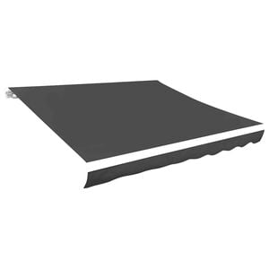 vidaXL Tissu de remplacement pour auvent gris 300x250 cm polyester