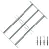 vidaXL Grille r&eacute;glable de s&eacute;curit&eacute; de fen&ecirc;tres et 3 barres 500-650 mm