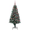 vidaXL Sapin de Noël artificiel Vert 150 cm PVC, Acier et Plastique