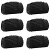 vidaXL Couvertures &agrave; jeter 6 pc Noir 150 x 130 cm 2.75 kg Toison