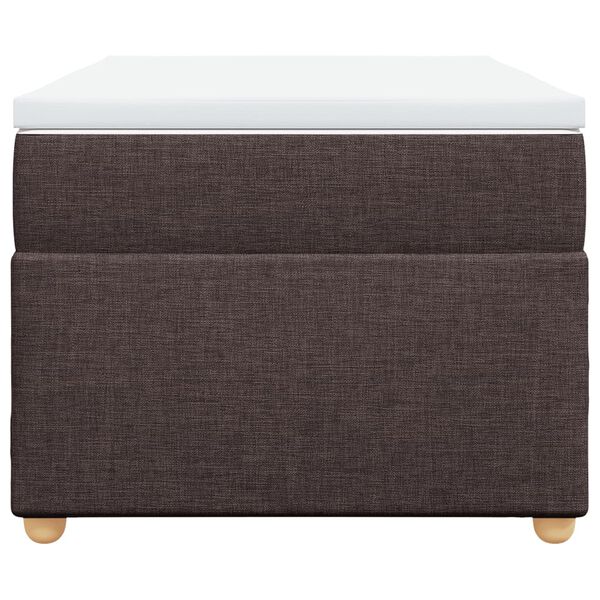 vidaXL Sommier &agrave; lattes de lit avec matelas Marron fonc&eacute; 100x200 cm