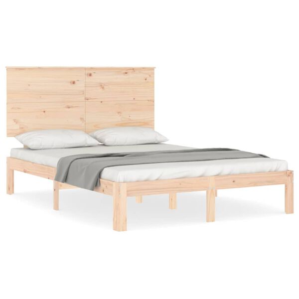vidaXL Cadre de lit sans matelas 140x200 cm bois massif de pin