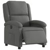 vidaXL Fauteuil inclinable électrique Gris foncé Tissu